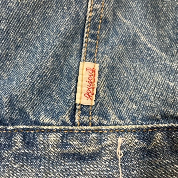 Vintage JouJou 80s 90s Rainbow Candy Look Sequin Beaded Collar Denim Vest ML - Picture 8 of 11